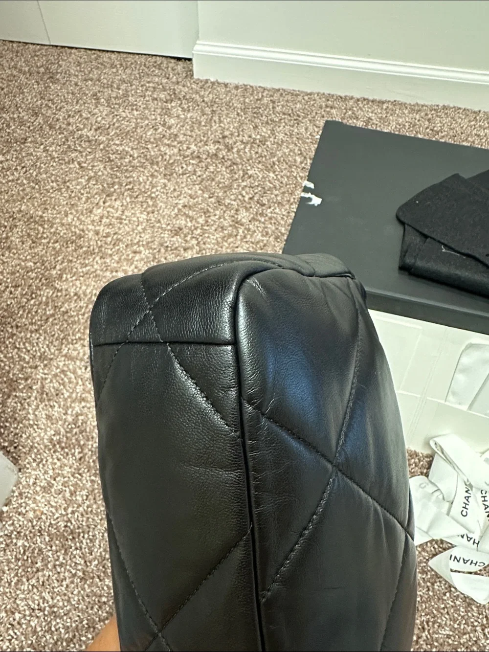 Chanel 19 small goatskin